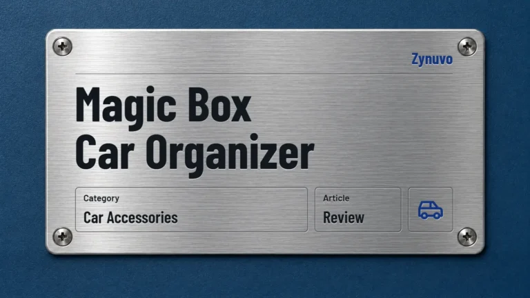 Zynuvo rating plate for the Magic Box Car Organizer review