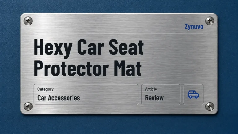 Zynuvo rating plate for the Hexy Car Seat Protector Mat review