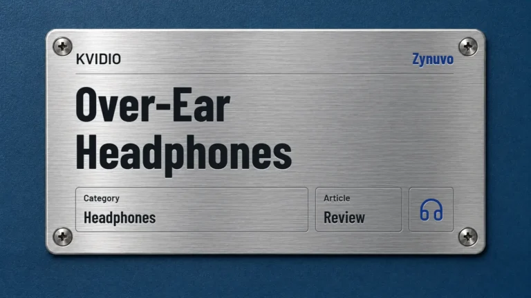 Zynuvo rating plate for the KVIDIO Over-Ear Headphones review