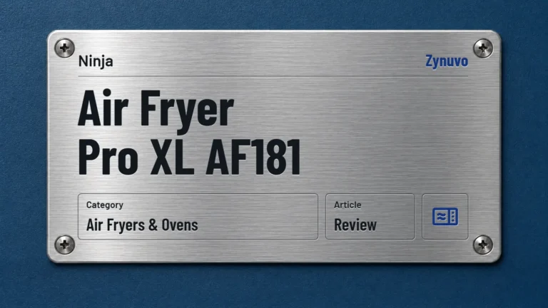 Zynuvo rating plate for the Ninja Air Fryer Pro XL AF181 review