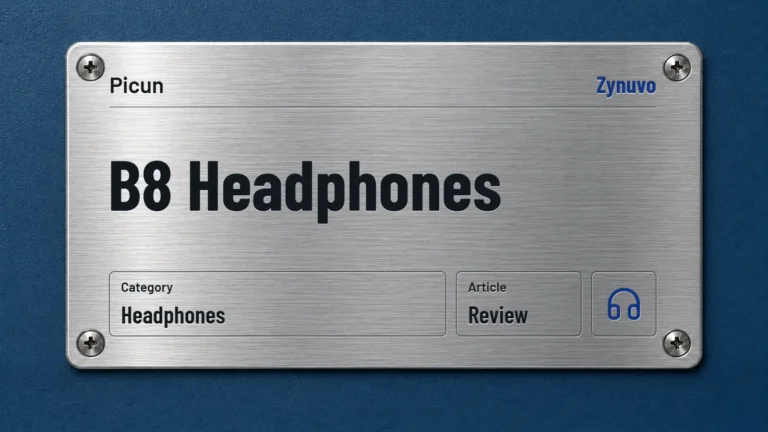 Zynuvo rating plate for the Picun B8 Headphones review