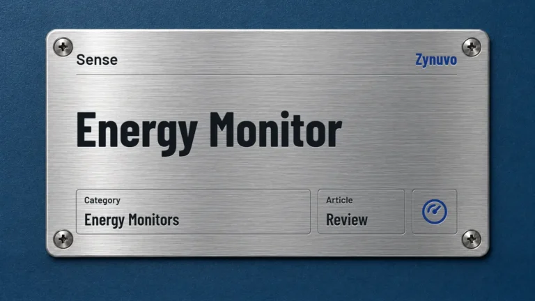 Zynuvo rating plate for the Sense Energy Monitor review
