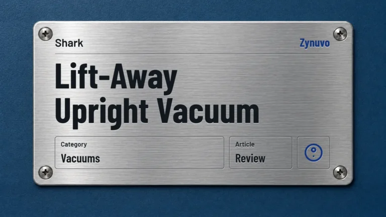 Zynuvo rating plate for the Shark Lift-Away Upright Vacuum review