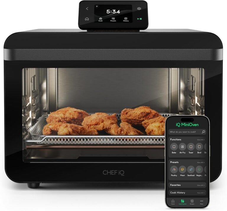 CHEF iQ MiniOven Smart Toaster Oven Air Fryer Combo