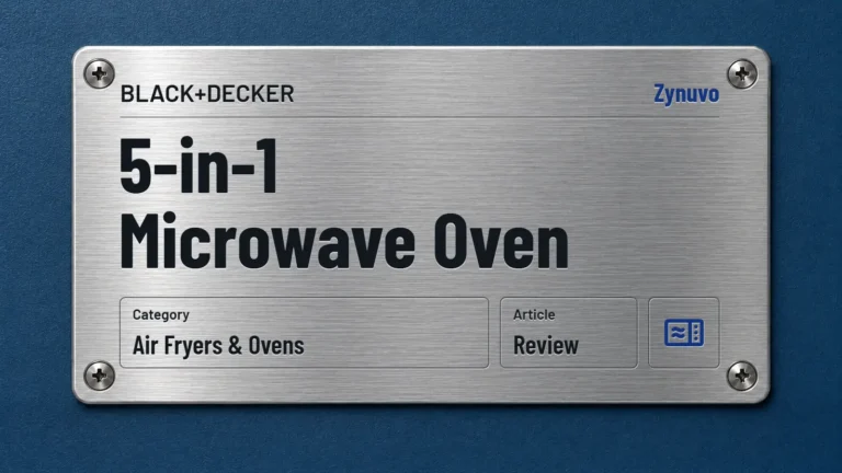 Zynuvo rating plate for the BLACK+DECKER 5-in-1 Microwave Oven review