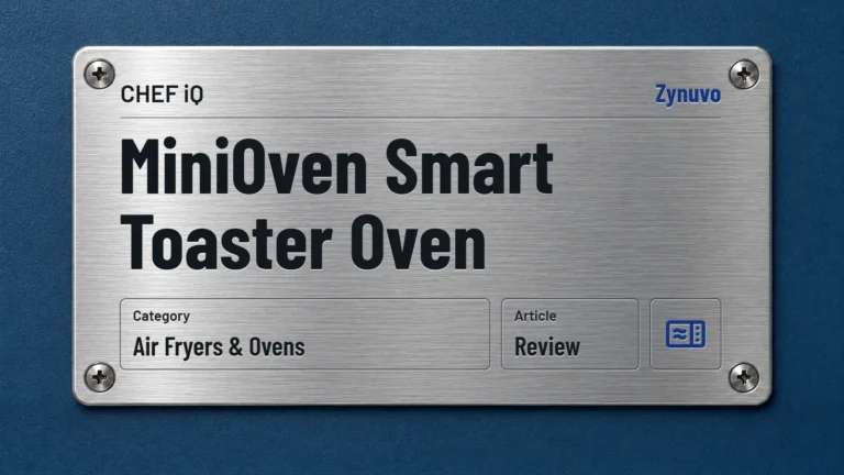 Zynuvo rating plate for the CHEF iQ MiniOven Smart Toaster Oven review