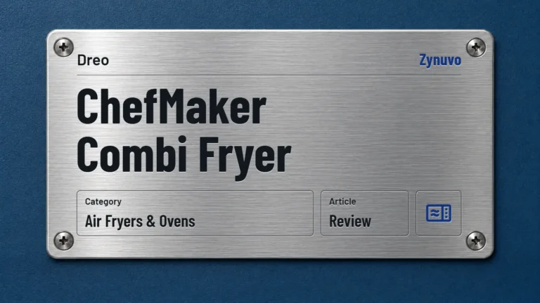 Zynuvo rating plate for the Dreo ChefMaker Combi Fryer review