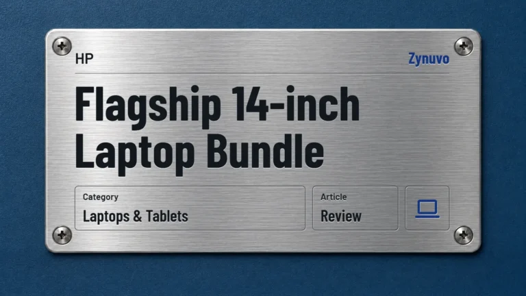 Zynuvo rating plate for the HP Flagship 14-inch Laptop Bundle review