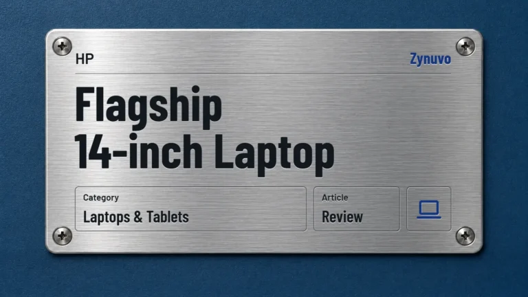 Zynuvo rating plate for the HP Flagship 14-inch Laptop review