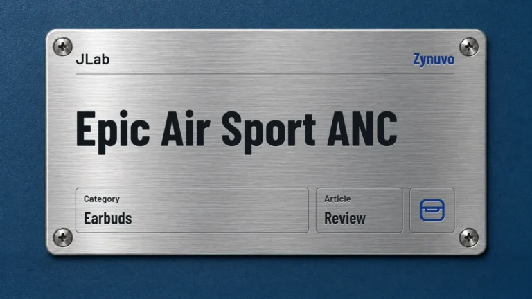 Zynuvo rating plate for the JLab Epic Air Sport ANC review