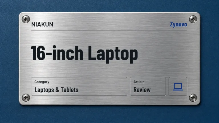 Zynuvo rating plate for the NIAKUN 16-inch Laptop review