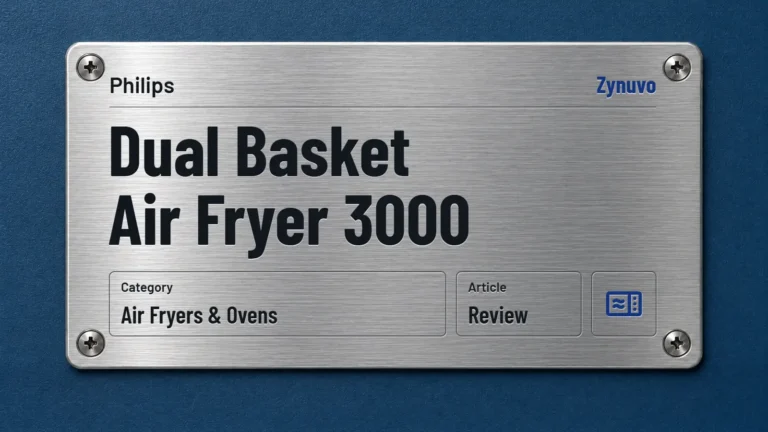 Zynuvo rating plate for the Philips Dual Basket Air Fryer 3000 review