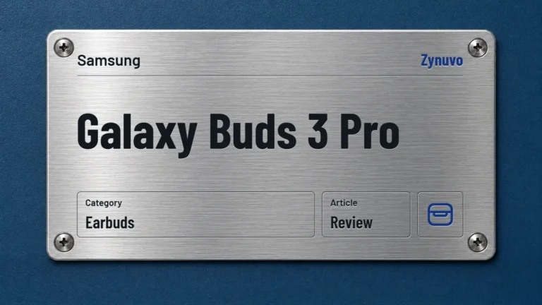 Zynuvo rating plate for the Samsung Galaxy Buds 3 Pro review