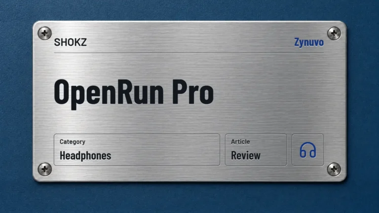 Zynuvo rating plate for the SHOKZ OpenRun Pro review