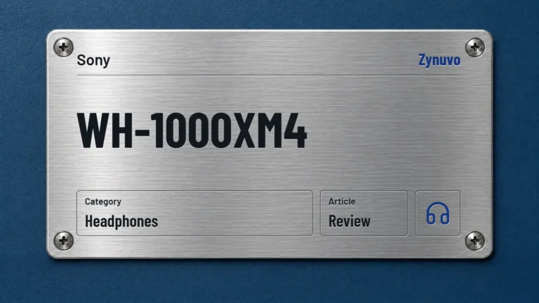 Zynuvo rating plate for the Sony WH-1000XM4 review