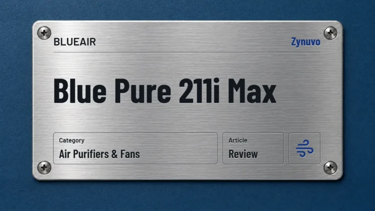 Zynuvo rating plate for the BLUEAIR Blue Pure 211i Max review