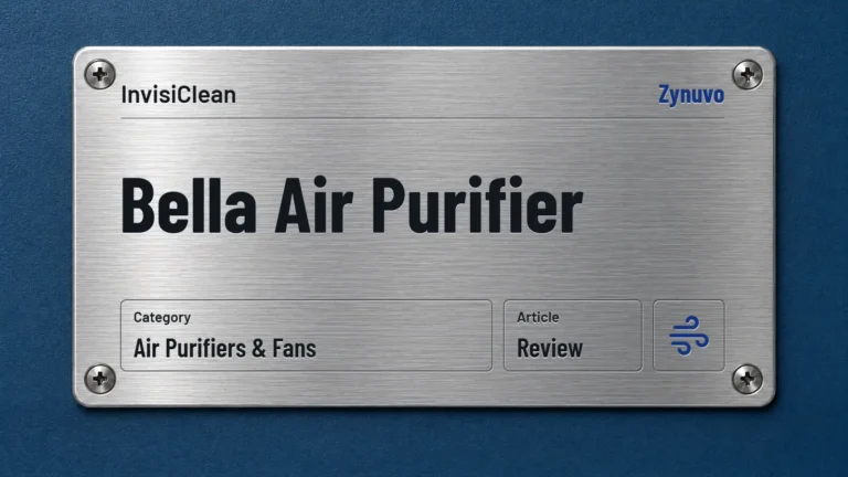 Zynuvo rating plate for the InvisiClean Bella Air Purifier review