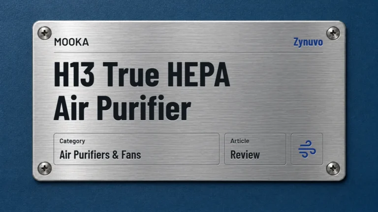 Zynuvo rating plate for the MOOKA H13 True HEPA Air Purifier review