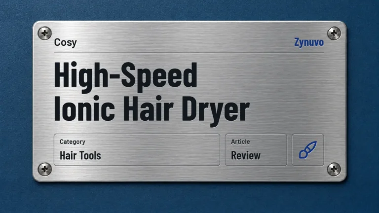 Zynuvo rating plate for the Cosy High-Speed Ionic Hair Dryer review