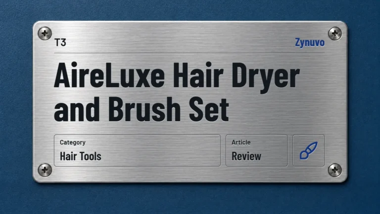 Zynuvo rating plate for the T3 AireLuxe Hair Dryer and Brush Set review