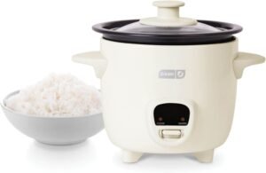 Dash Mini Rice Cooker Steamer with Removable Nonstick Pot,