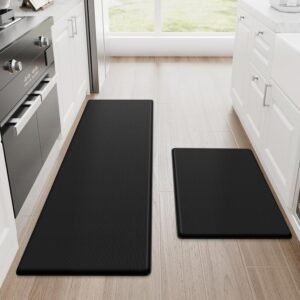 StepRite Kitchen Mats, 2PCS Kitchen Rugs, Cushioned Anti Fatigue