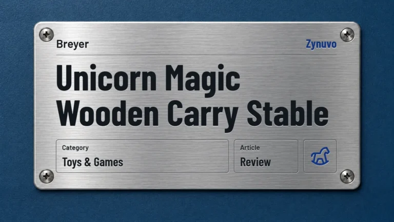 Zynuvo rating plate for the Breyer Unicorn Magic Wooden Carry Stable review