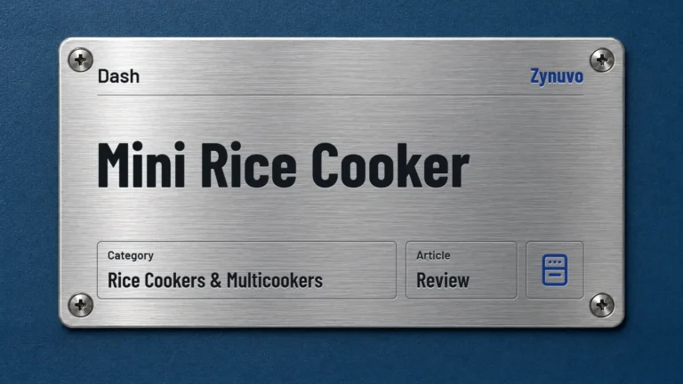 Zynuvo rating plate for the Dash Mini Rice Cooker review