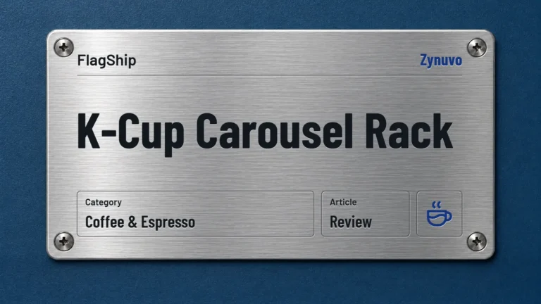 Zynuvo rating plate for the FlagShip K-Cup Carousel Rack review