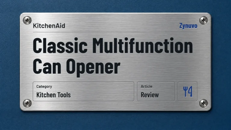 Zynuvo rating plate for the KitchenAid Classic Multifunction Can Opener review
