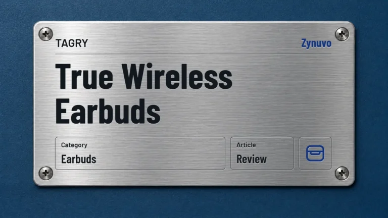 Zynuvo rating plate for the TAGRY True Wireless Earbuds review