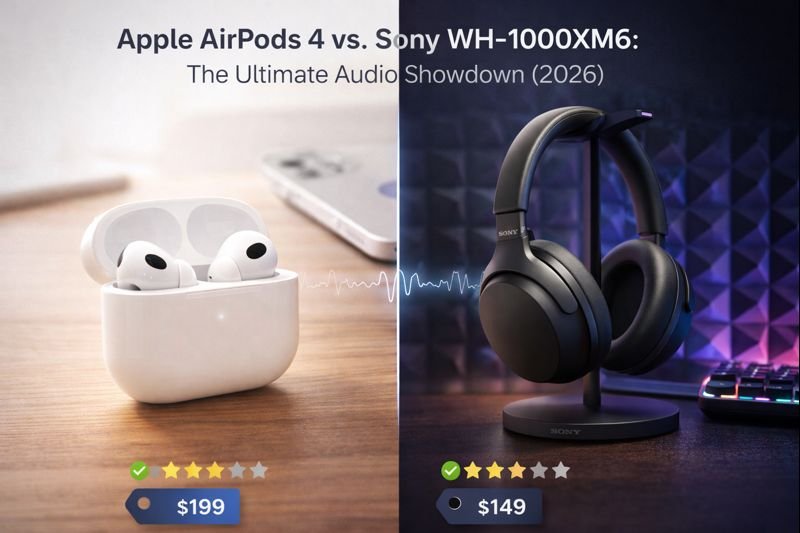 Apple AirPods 4 vs. Sony WH-1000XM6