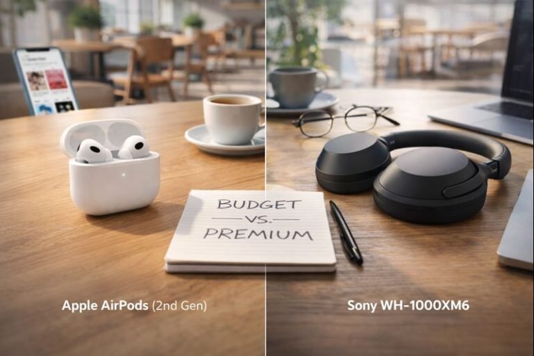 Apple AirPods 2 vs Sony WH-1000XM6: Budget vs. Premium