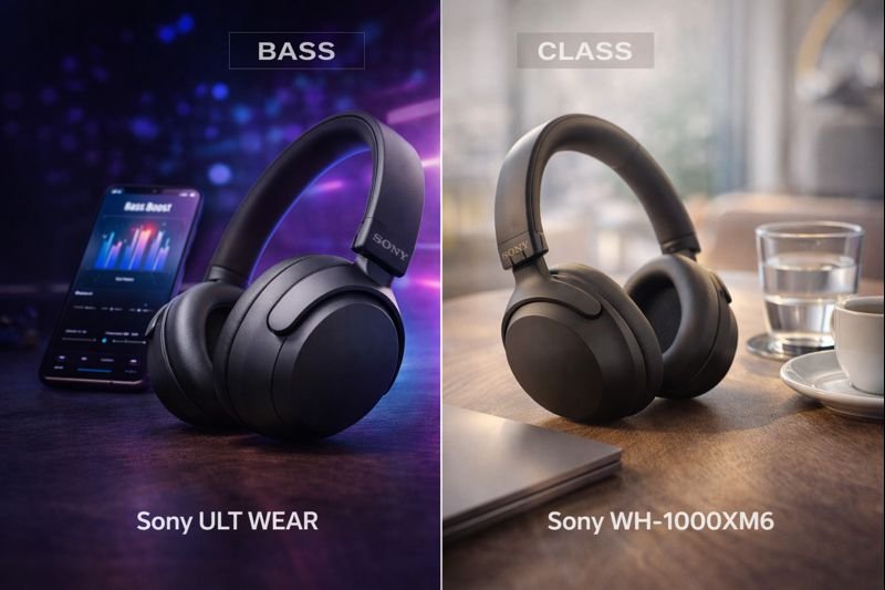 Sony ULT WEAR vs Sony WH-1000XM6: Bass vs. Class (2026 Review)