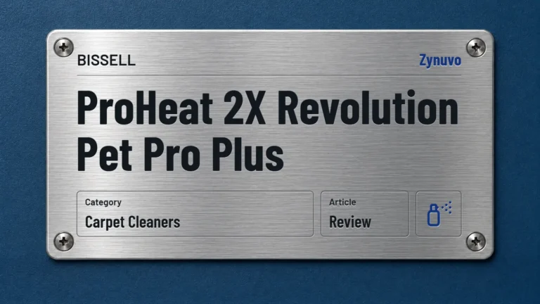 Zynuvo rating plate for the BISSELL ProHeat 2X Revolution Pet Pro Plus review