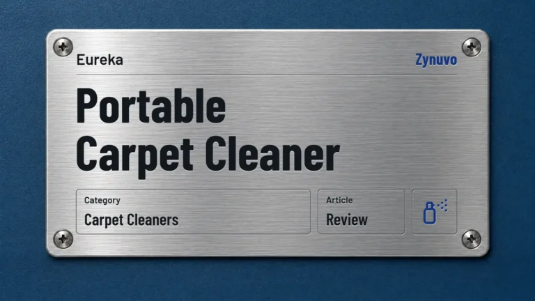 Zynuvo rating plate for the Eureka Portable Carpet Cleaner review