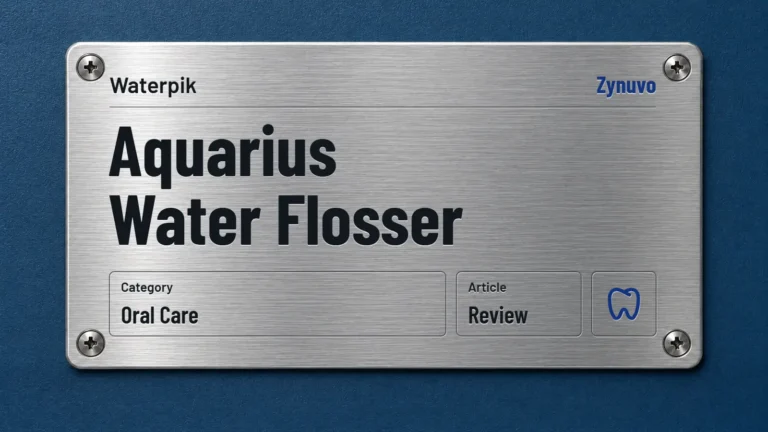 Zynuvo rating plate for the Waterpik Aquarius Water Flosser review