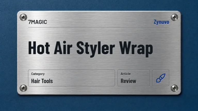 Zynuvo rating plate for the 7MAGIC Hot Air Styler Wrap review