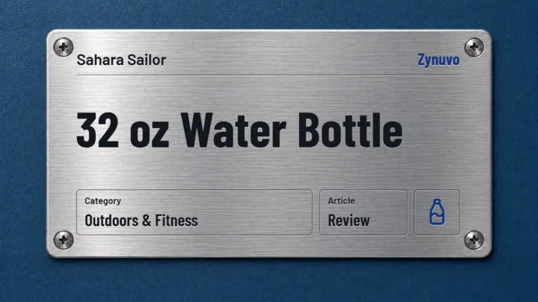 Zynuvo rating plate for the Sahara Sailor 32 oz Water Bottle review