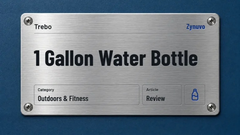 Zynuvo rating plate for the Trebo 1 Gallon Water Bottle review
