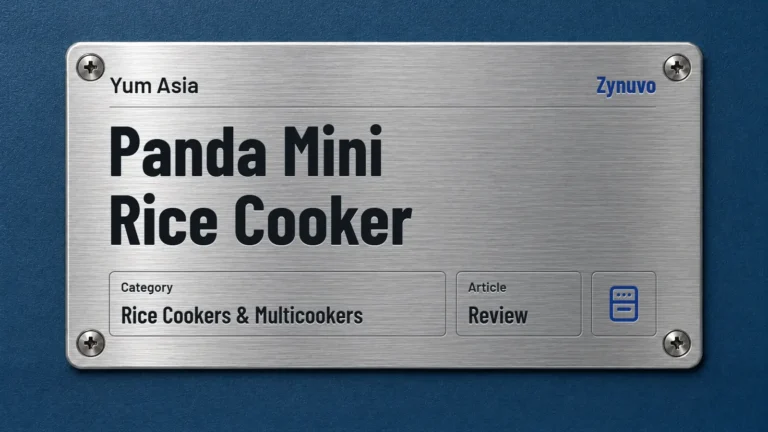 Zynuvo rating plate for the Yum Asia Panda Mini Rice Cooker review