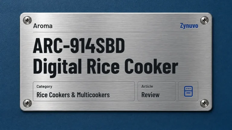 Zynuvo rating plate for the Aroma ARC-914SBD Digital Rice Cooker review