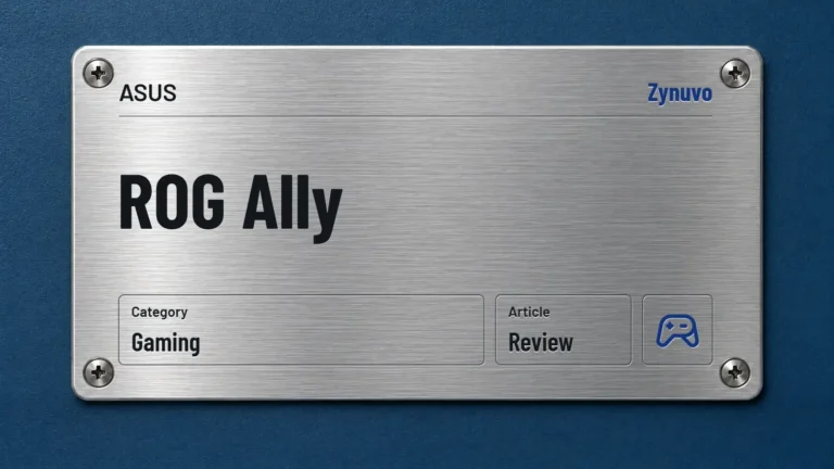 Zynuvo rating plate for the ASUS ROG Ally review