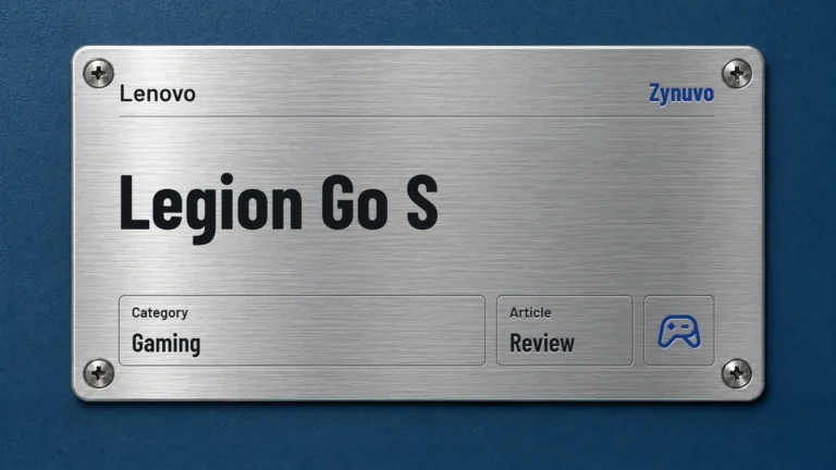 Zynuvo rating plate for the Lenovo Legion Go S review