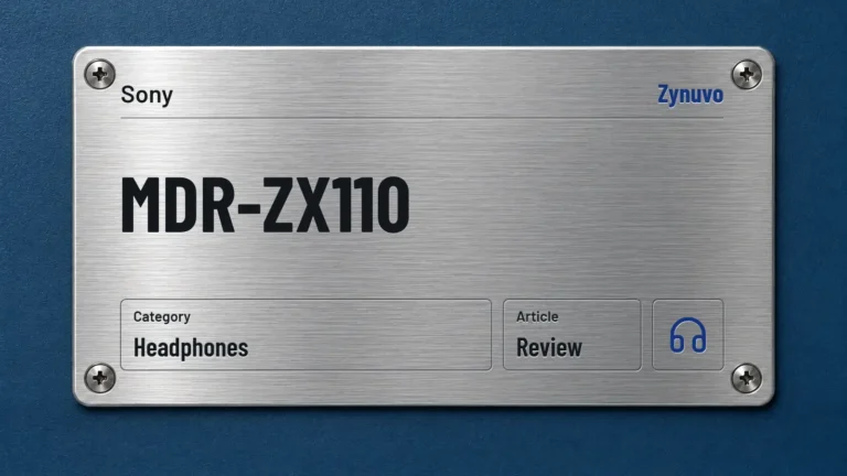 Zynuvo rating plate for the Sony MDR-ZX110 review